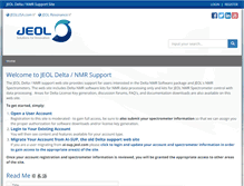 Tablet Screenshot of nmrsupport.jeol.com