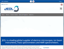 Tablet Screenshot of jeol.com.mx